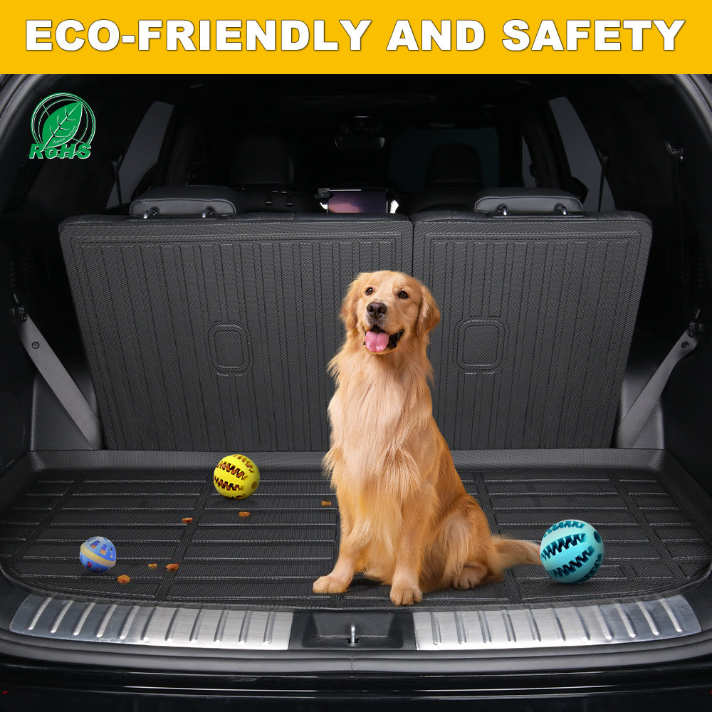 Fit for 2021-2025 Kia Sorento Hybrid Custom Pattern Full Set Heavy Duty 3 Rows Car Floor Liners Trunk Mat Backrest Cushion