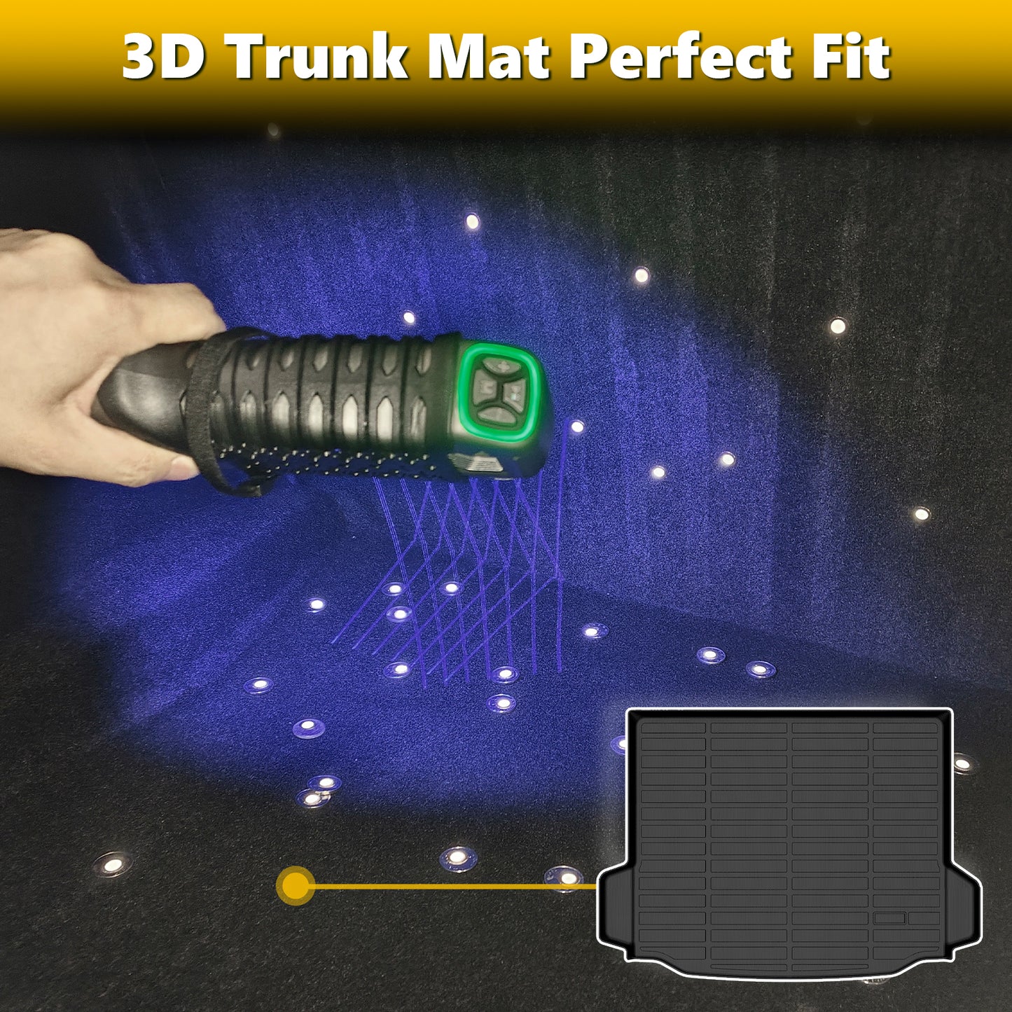 Fit for 2019-2025 Cadillac XT4 Car Mats , Full Set Anti-Slip Floor Liner , Waterproof Cargo Liner