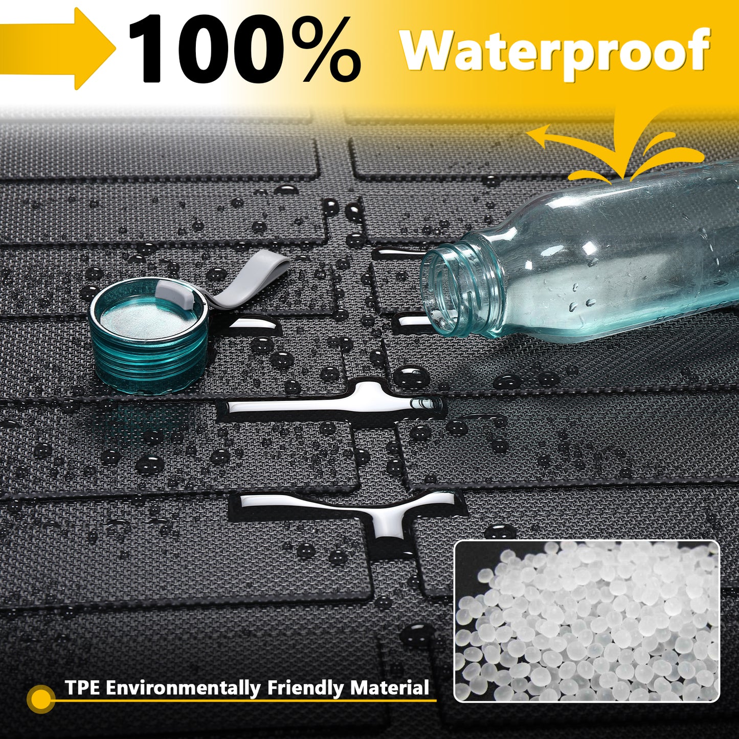 Fit for 2019-2025 Cadillac XT4 Car Mats , Full Set Anti-Slip Floor Liner , Waterproof Cargo Liner