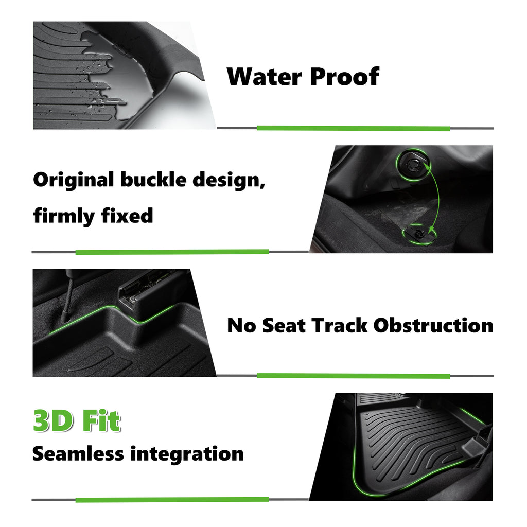 Fit for 2011-2021 Dodge Grand Caravan Three Rows Car Mats