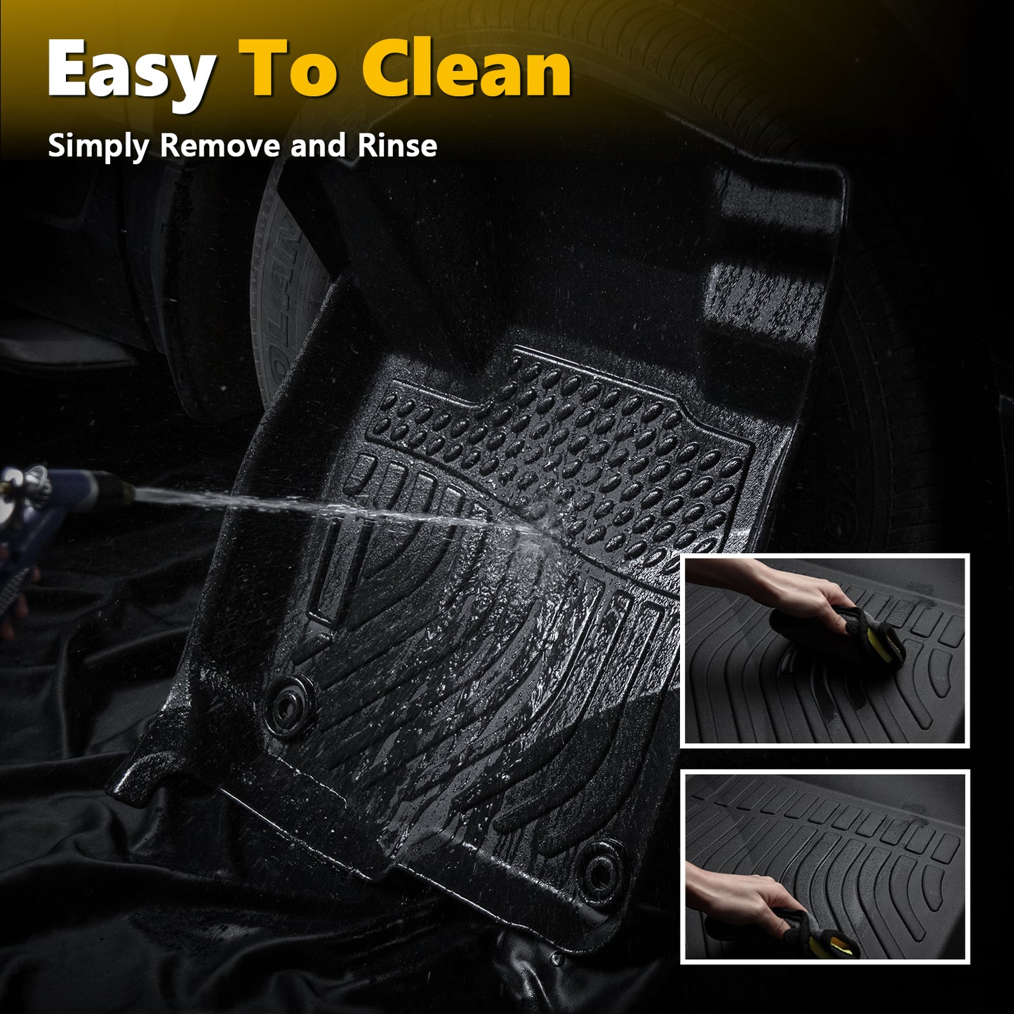 Fit for 2019-2025 Cadillac XT4 Car Mats , Full Set Anti-Slip Floor Liner , Waterproof Cargo Liner