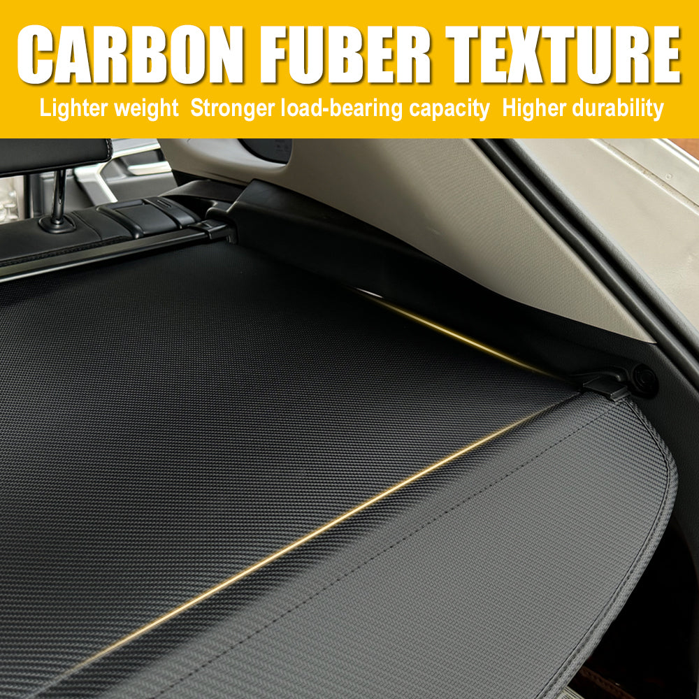 Cargo Cover for 2014-2020 Nissan Rogue，Retractable Trunk Cover Security Shield Shade ,Carbon Fiber Texture