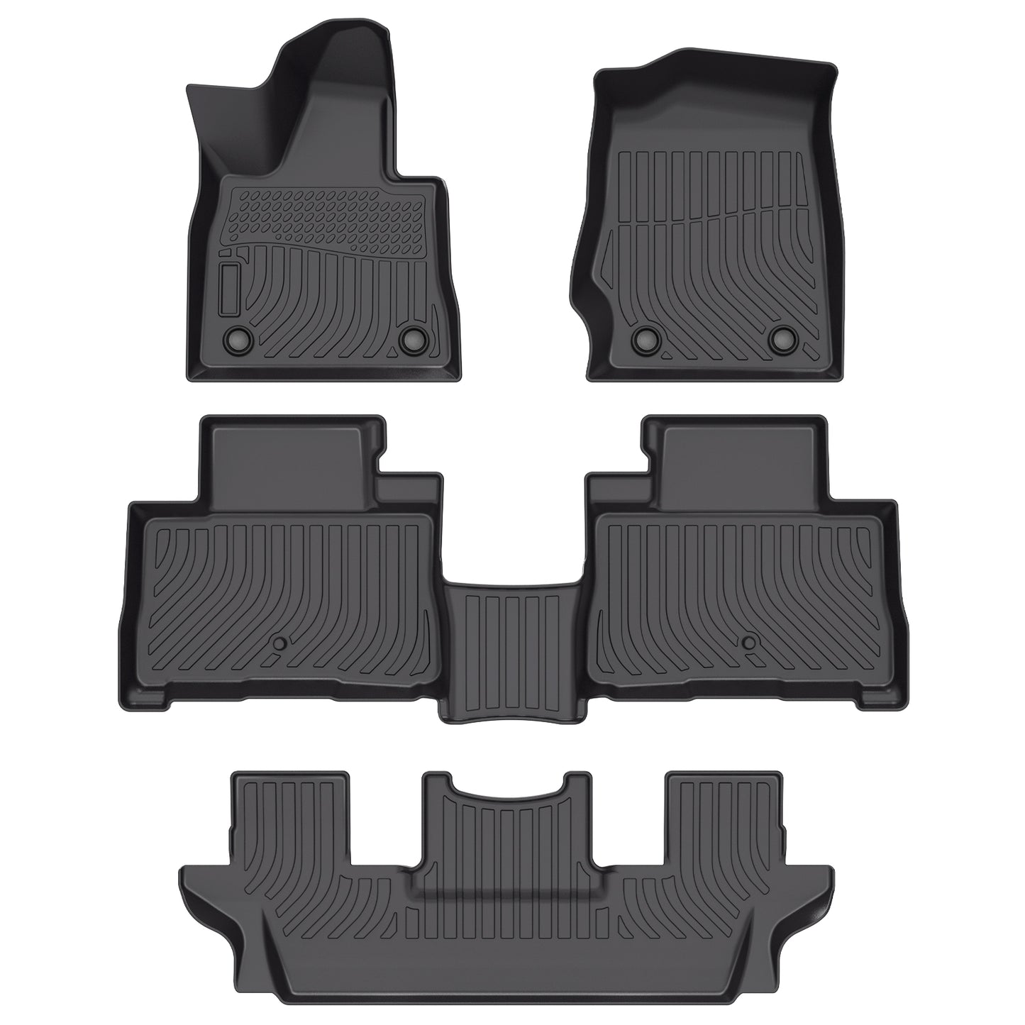 Fit for 2020-2024 Lincoln Aviator 6 Seats Three Rows Floor Mats