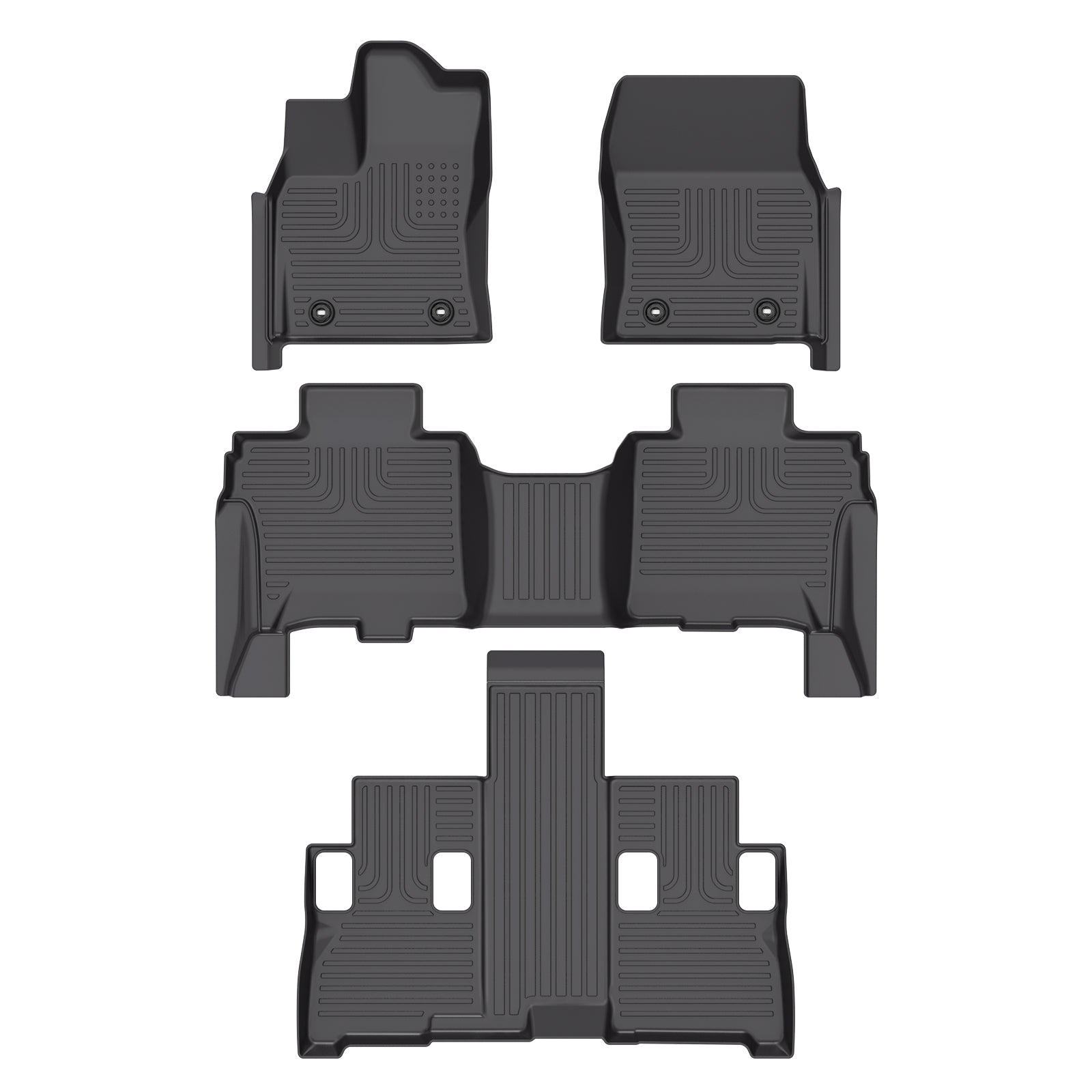 Fit for 2023-2024 Toyota Sequoia Three Rows Custom Pattern Car Floor Liners