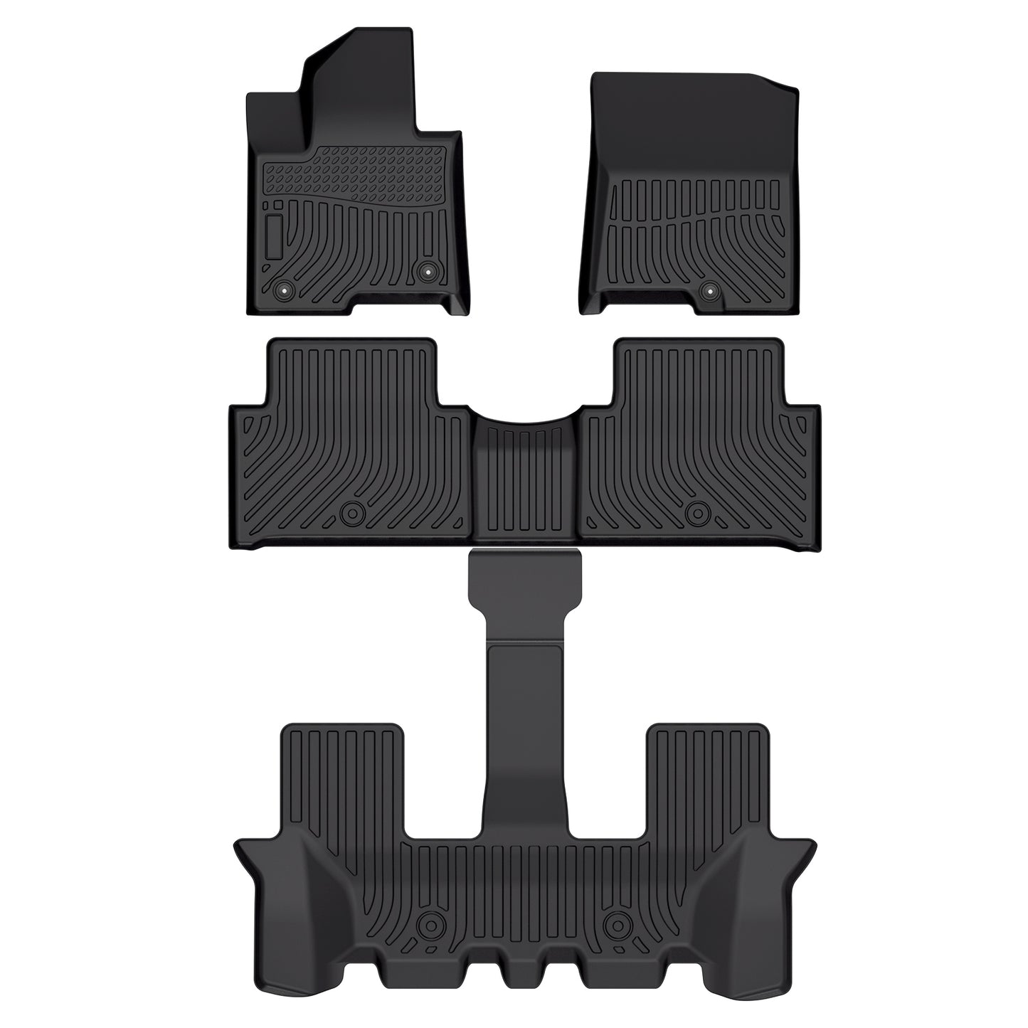 Fit for 2021-2023 Kia Sorento Hybrid Three Rows Floor Mats