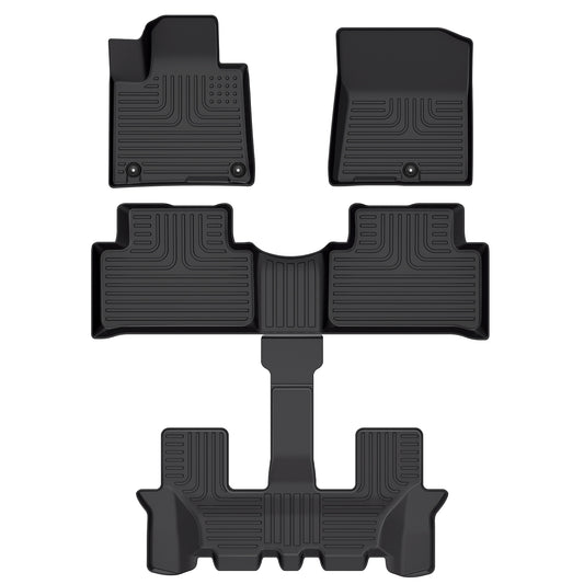 Fit for 2021-2023 Kia Sorento Customized Pattern Three Rows Floor Mats / Trunk Mat