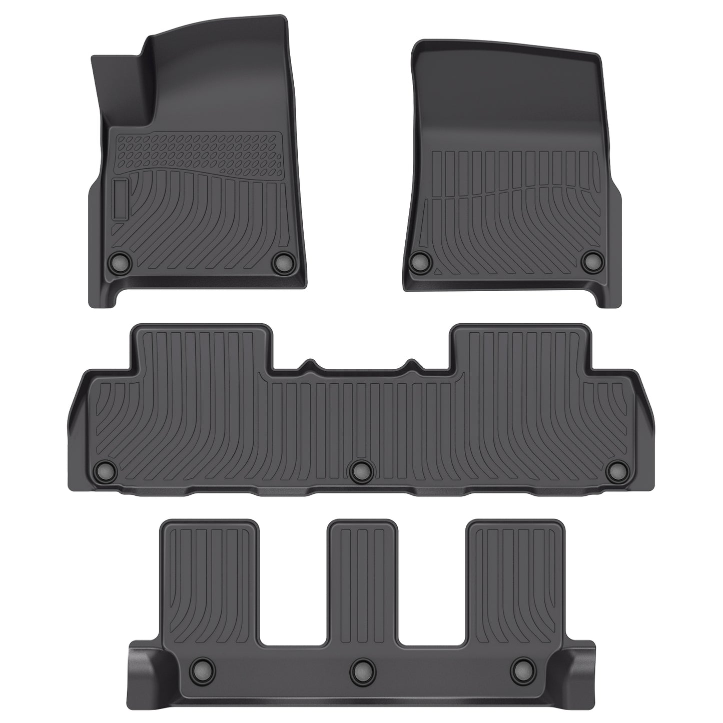 Fit for 2022-2024 Rivian R1S Floor Mats Full Set