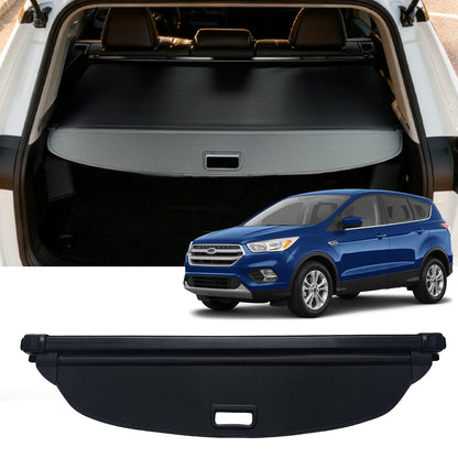 Cargo Cover for 2013-2018 Ford Escape Accessories,Carbon Fiber Texture Retractable Trunk Cover Privacy Screen Luggage Security Shield Shade