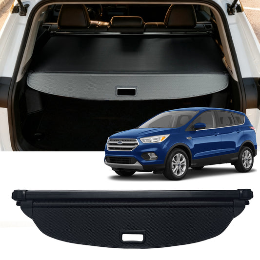 Cargo Cover for 2013-2018 Ford Escape Accessories,Carbon Fiber Texture Retractable Trunk Cover Privacy Screen Luggage Security Shield Shade