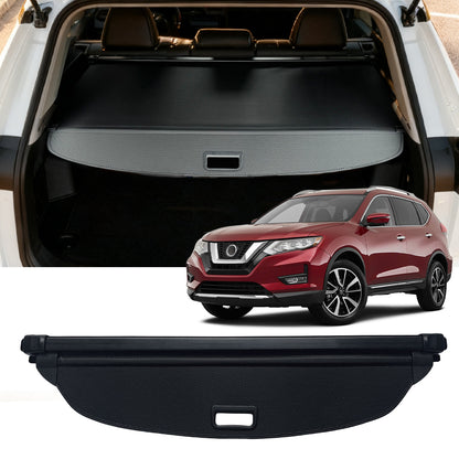 Cargo Cover for 2014-2020 Nissan Rogue，Retractable Trunk Cover Security Shield Shade ,Carbon Fiber Texture