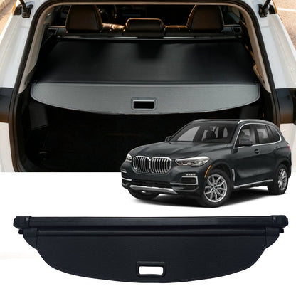 Cargo Cover for 2019-2024 BMW X5 Retractable Trunk Cover with Privacy Curtain All-Weather Protection Against Direct Sunlight