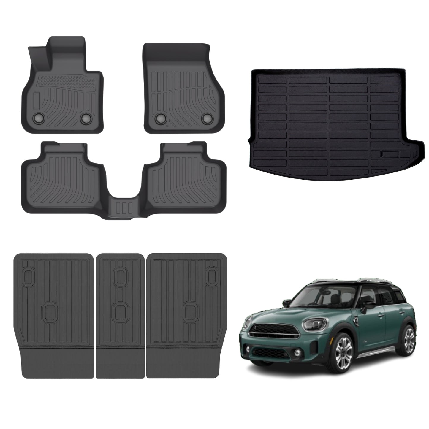 Fit for 2017-2024 MINI Countryman Floor Mats Full Set