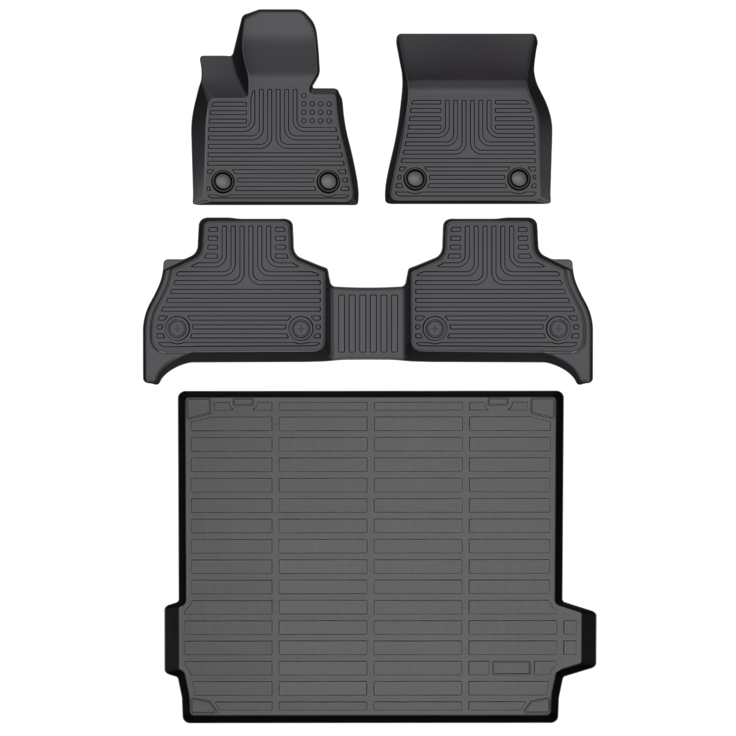 Fit for 2019-2025 BMW X5 All Weather Custom Pattern Car Mats Full Set