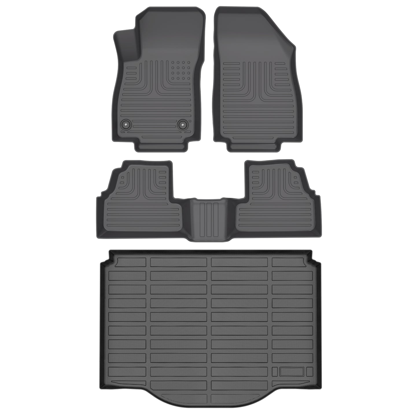 Fit for 2014-2022 Chevrolet Trax Custom Pattern Car Mats Full Set,Fit Front & 2nd Row Floor Liner Set