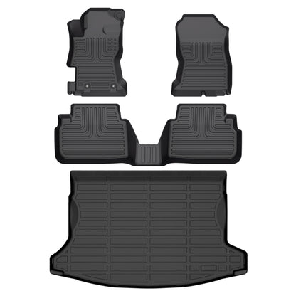 Fit for 2018-2023 Subaru Crosstrek Custom Pattern Car Mats Full Set Car Accessories Heavy Duty Rubber Full Set Trunk Mats