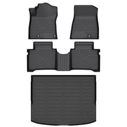 Fit for 2023-2024 Kia Niro Custom Pattern Car Mats Full Set TPE Car Floor Liners Trunk Mat