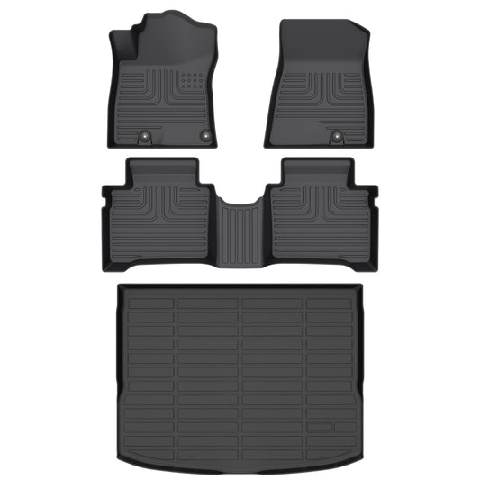 Fit for 2023-2024 Kia Niro Custom Pattern Car Mats Full Set TPE Car Floor Liners Trunk Mat