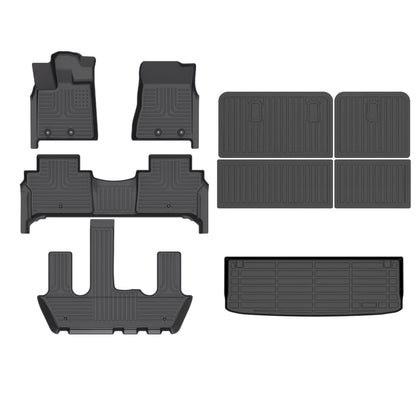 Fit for 2025 Nissan Armada Bucket Seating Custom Pattern Full Set All Weather TPE Liner Car Floor Mats