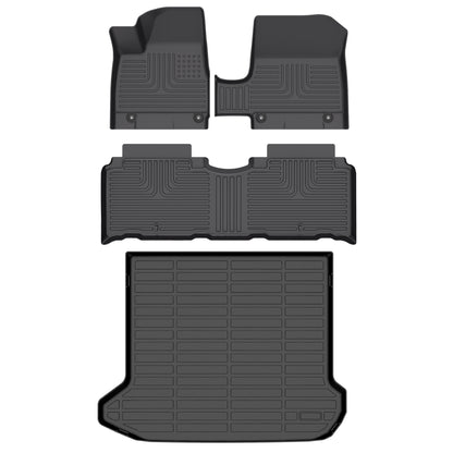 Fit for 2025 Hyundai Ioniq 5 With Non-Sliding Console Custom Pattern Car Mats Full Set Automotive Floor Liners & Trunk Mat Accessories