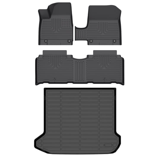 Fit for 2025 Hyundai Ioniq 5 With Non-Sliding Console Custom Pattern Car Mats Full Set Automotive Floor Liners & Trunk Mat Accessories