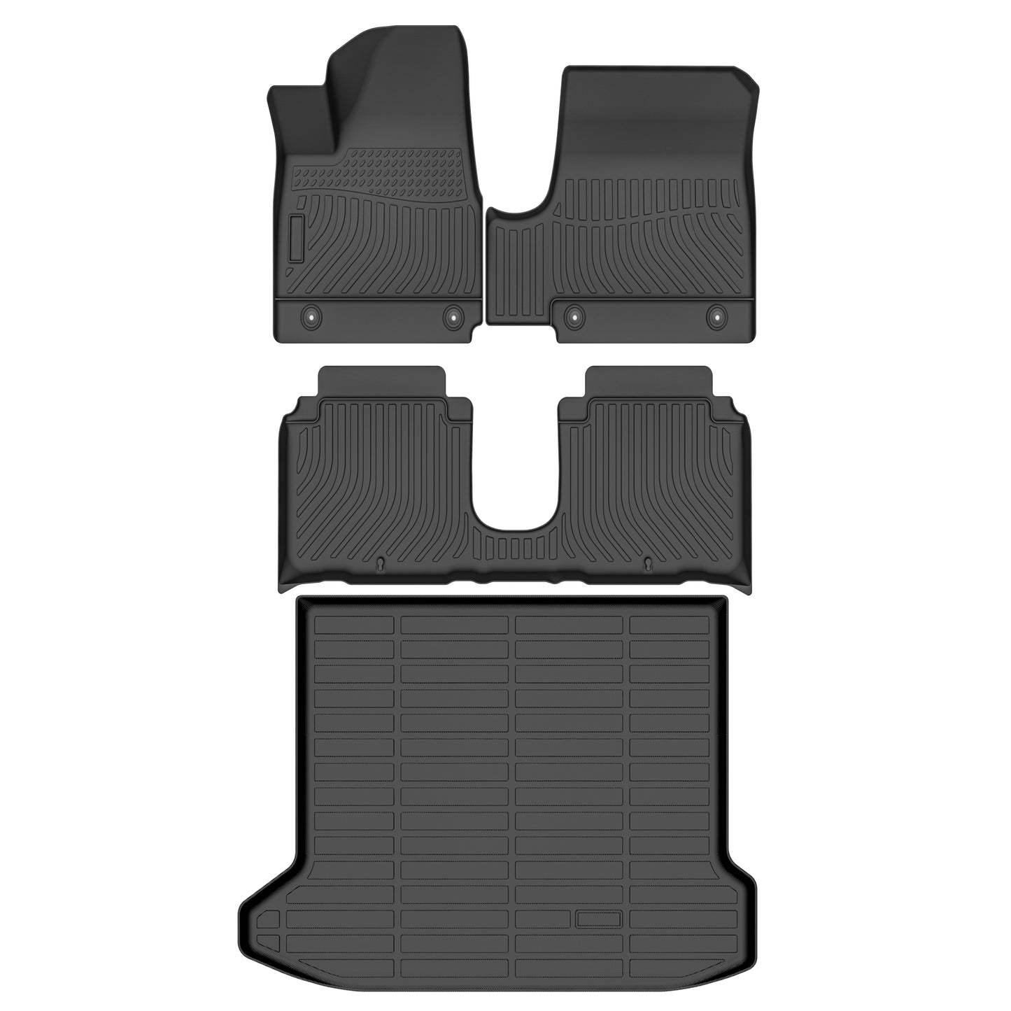 Fit for 2022-2024 Hyundai Ioniq 5 Car Mats Full Set ,4-season floor liners,Waterproof Car Carpet Floor Foot Mats