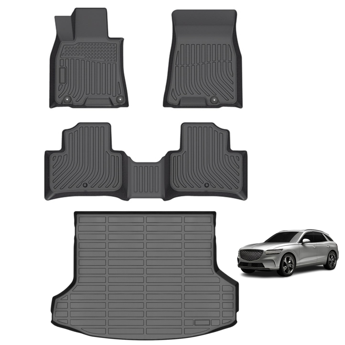 Fit for 2022-2023 Genesis GV70 Floor Mats + Trunk Mat