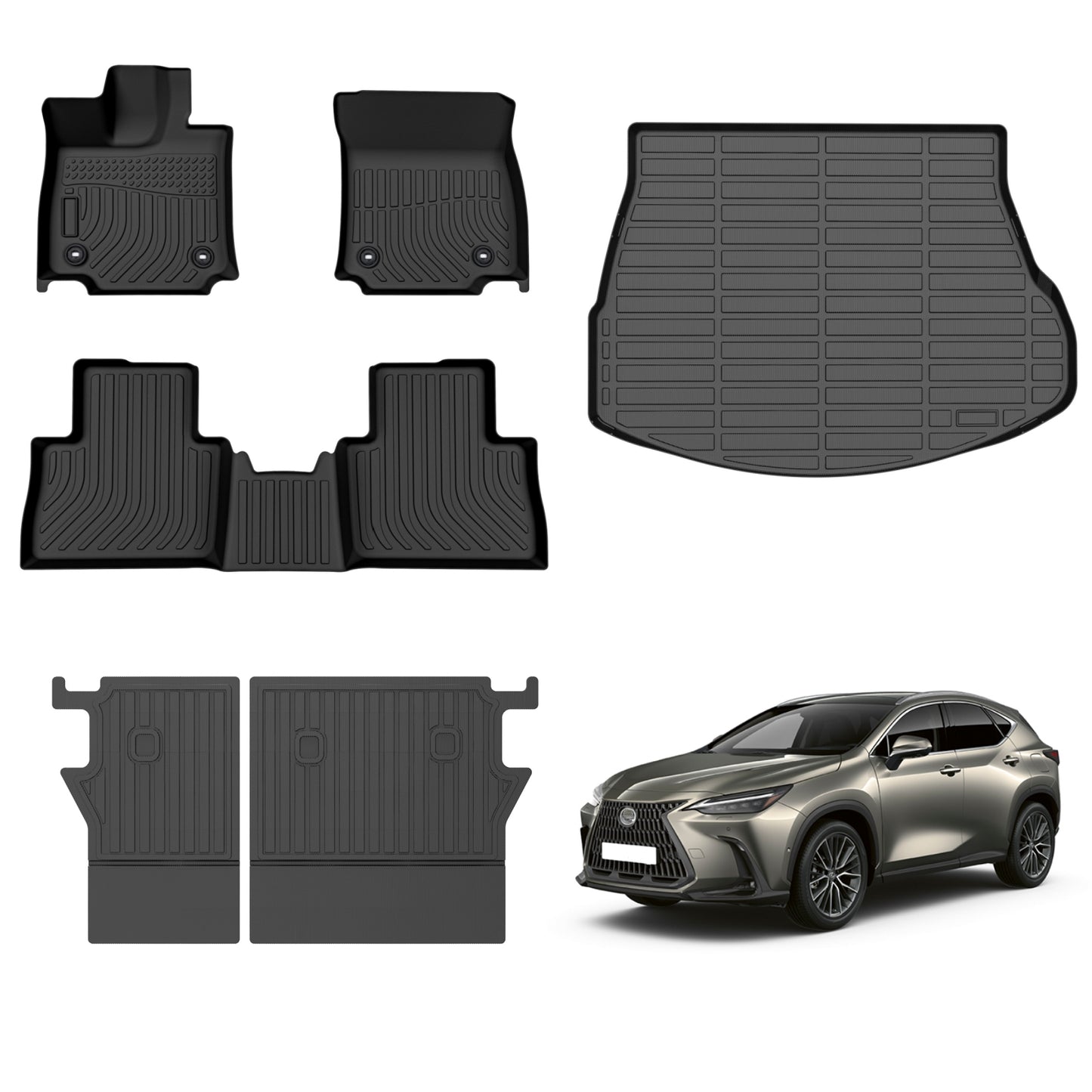 Fit for 2022-2023 Lexus NX Floor Mats/ Cargo Mat & Seatback Mats