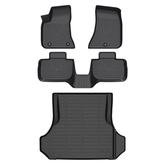 Fit for 2011-2023 RWD Dodge Charger Custom Pattern Car Mats Full Set Odorless Anti-Slip Floor Liners Trunk Mat