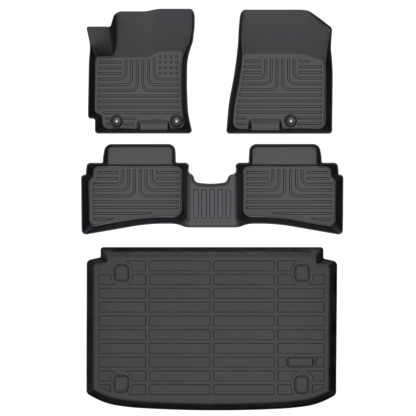 Fit for 2020-2025 Hyundai Venue D-Set Custom Pattern Car Mats Full Set Waterproof Car Carpet