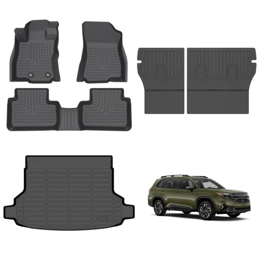 Fit for 2025 Subaru Forester Custom Pattern Car Mats Custom Pattern Floor Mats / Cargo / Seatback Mat Full Set