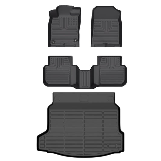 Fit for 2025 Honda Civic Hybrid Hatchback Custom Pattern Car Mats Full Set Weatherbeater Floor Mats