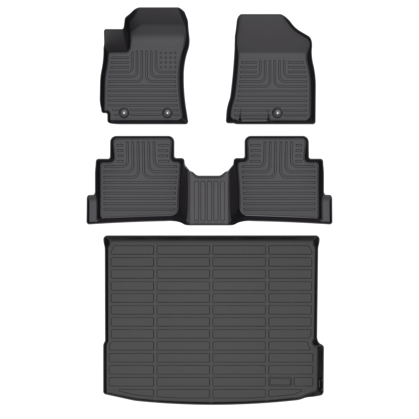 Fit for 2024 Hyundai Kona Custom Pattern Car Mats Full Set Full Interior Protection TPE Car Accessories