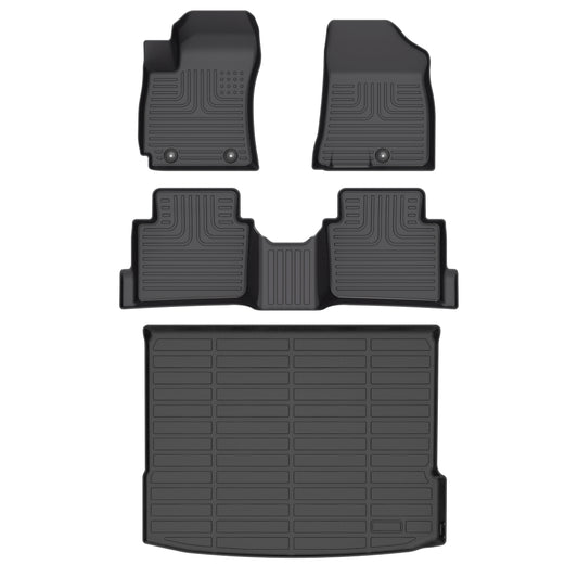 Fit for 2024 Hyundai Kona Custom Pattern Car Mats Full Set Full Interior Protection TPE Car Accessories