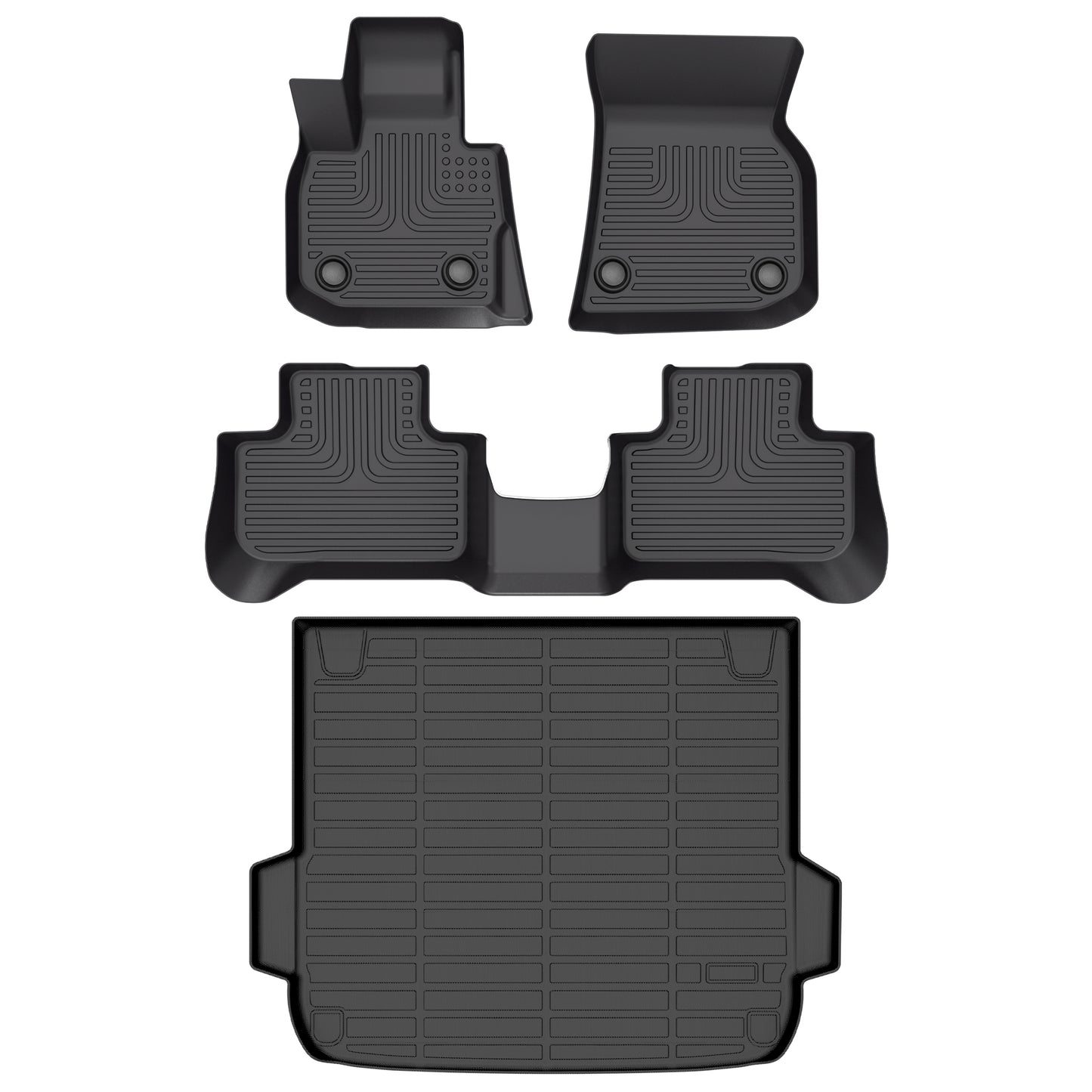 Fit for 2019-2025 BMW X4 Custom Pattern Car Mats Full Set TPE Car Mat ，Rugs fo Trunk Carpet for X4 Automotive Accessories