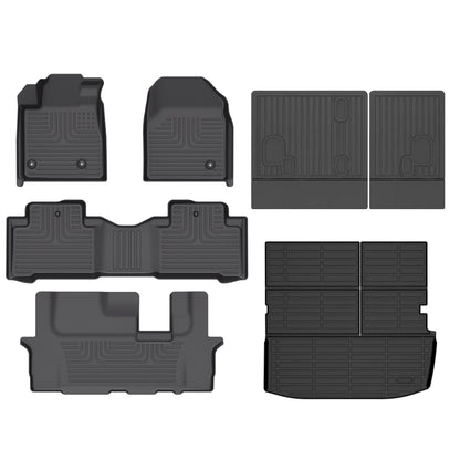 Fit for 2009-2015 Honda Pilot Custom Pattern Floor Mats / Cargo / Seatback Mat Full Set