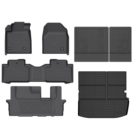 Fit for 2009-2015 Honda Pilot Custom Pattern Floor Mats / Cargo / Seatback Mat Full Set
