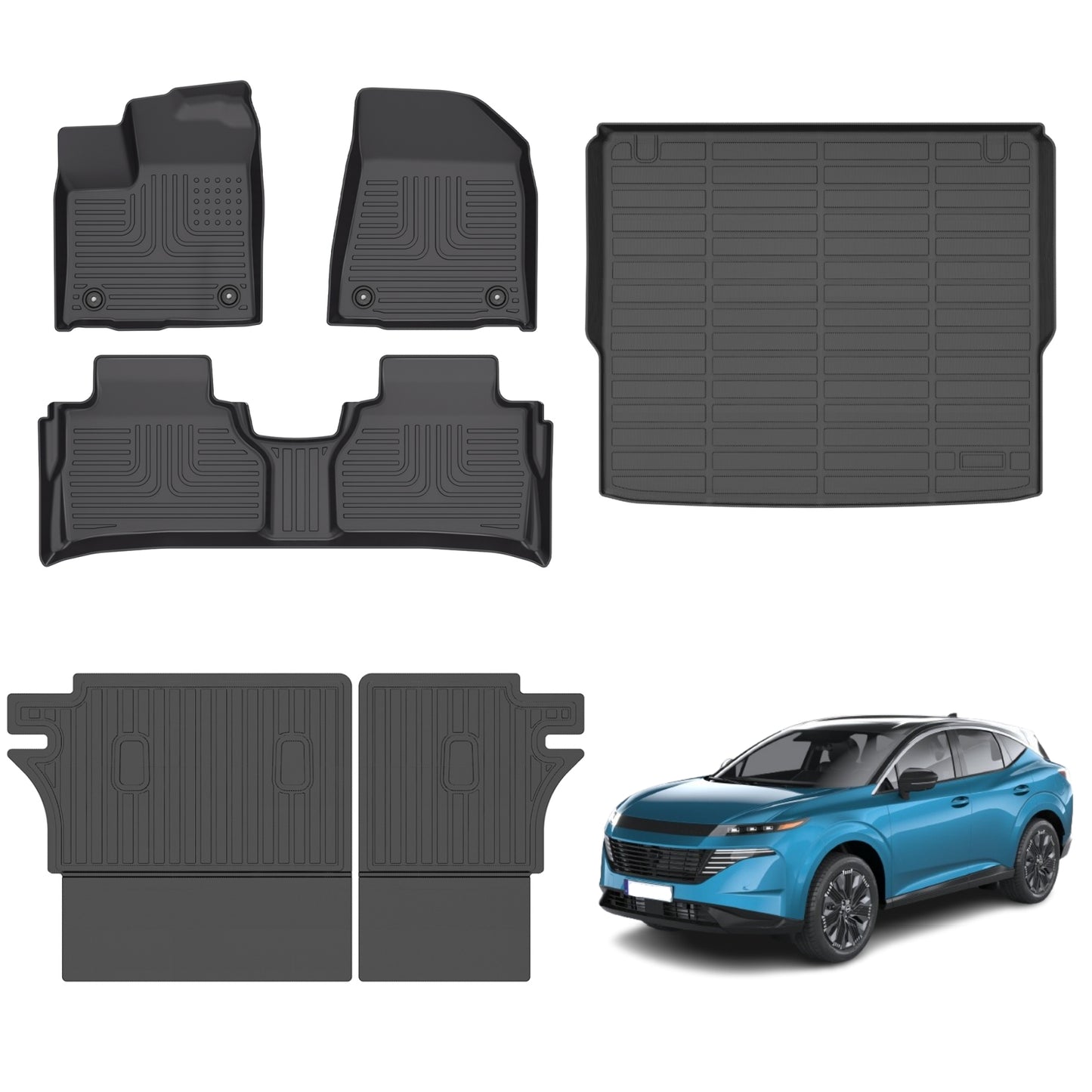 Fit for 2025 Nissan Murano Floor Mats+Trunk Mat+Rear Backrest Mats