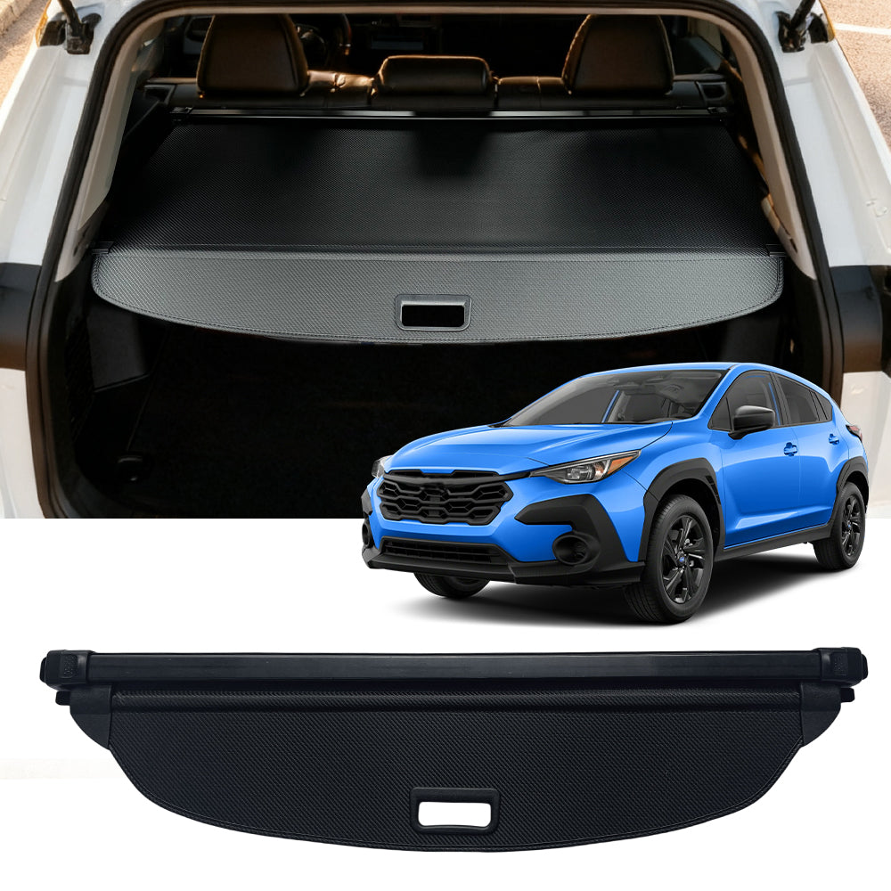 Cargo Cover for 2024-2026 Subaru Crosstrek,Black Rear Cargo Cover Retractable Trunk Tonneau Trunk Shield Replacement