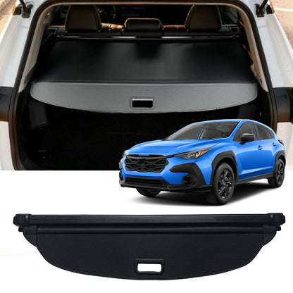 Cargo Cover for 2024-2026 Subaru Crosstrek,Black Rear Cargo Cover Retractable Trunk Tonneau Trunk Shield Replacement